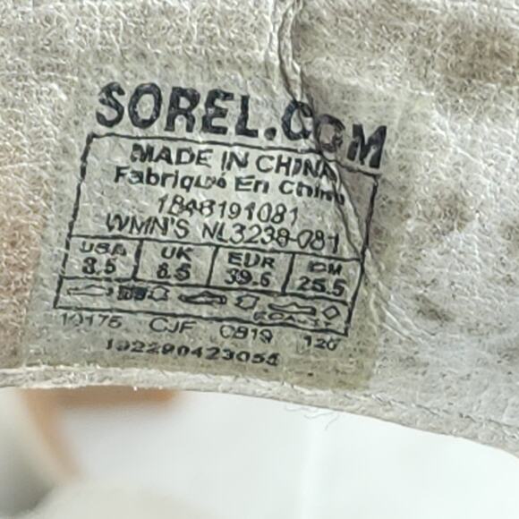 Sorel Women's Nadia US8,5 Dove Nubuck Chunky Heels Slip On Strappy Sandals - Picture 11 of 16